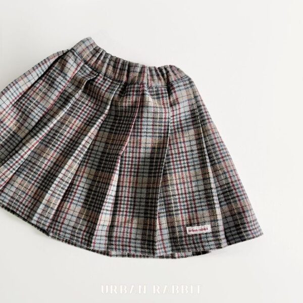 ❄️ 氣質優雅復古格紋裙