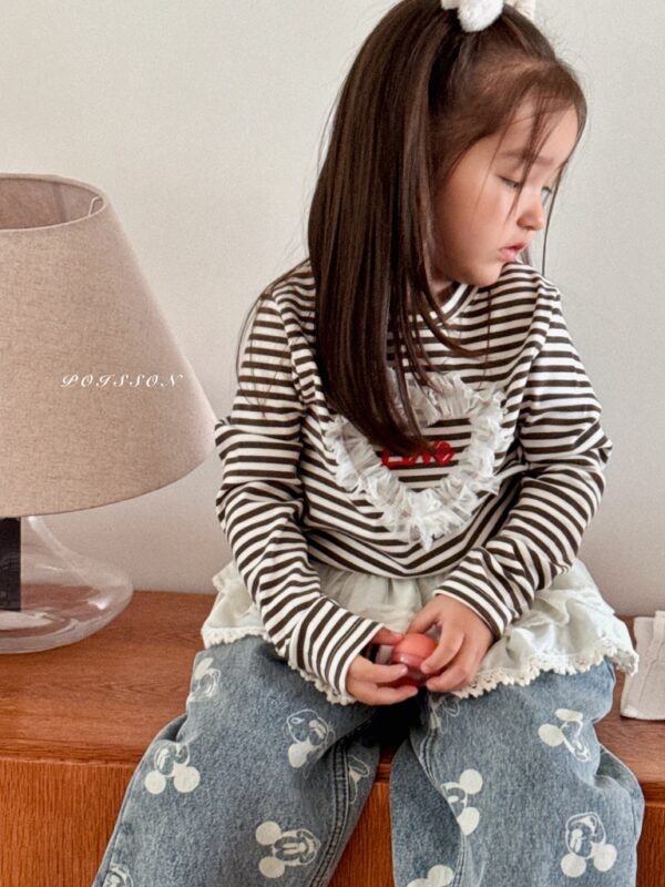 ❄️ 可愛米奇漂白刷色牛仔褲