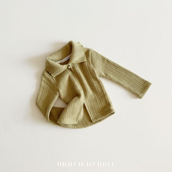 ❄️ 氣質顯瘦鈕扣羅紋打底衣