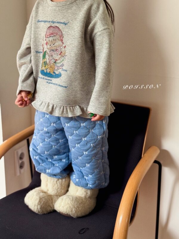 ❄️ 甜美復古荷葉邊下擺上衣