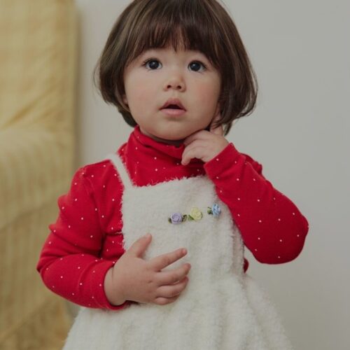 989F5E9C-8A58-487C-A359-BF3E640170CA ❄️ 可愛保暖圓點荷葉邊上衣