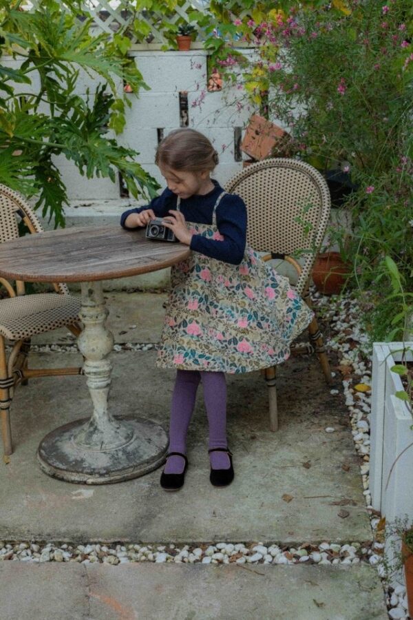 ❄️ 輕柔花語提花印花細肩帶洋裝