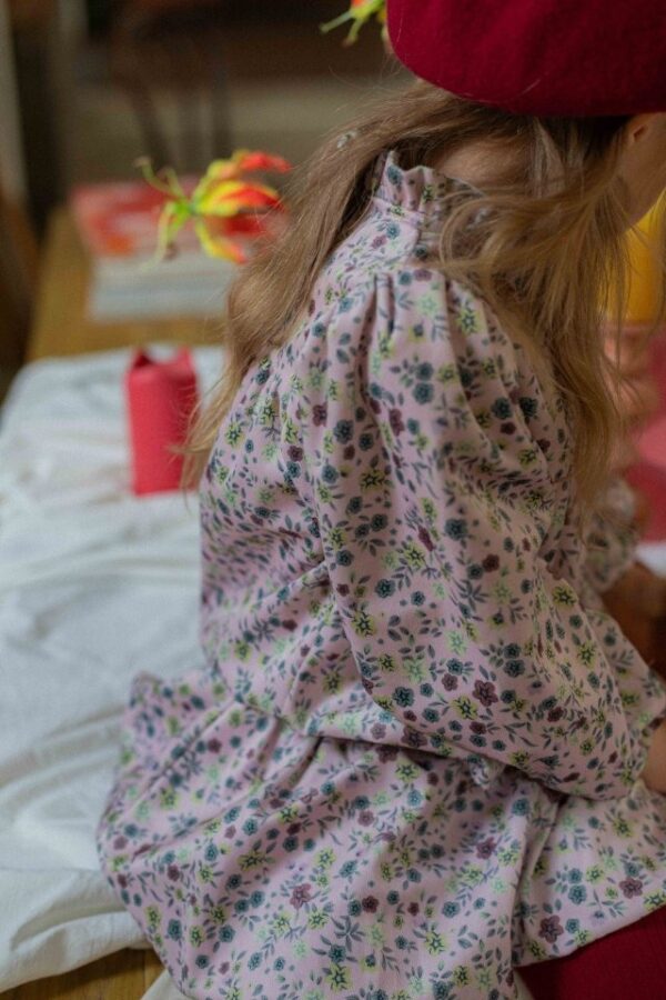 ❄️ 宮廷甜美燈籠袖花朵上衣