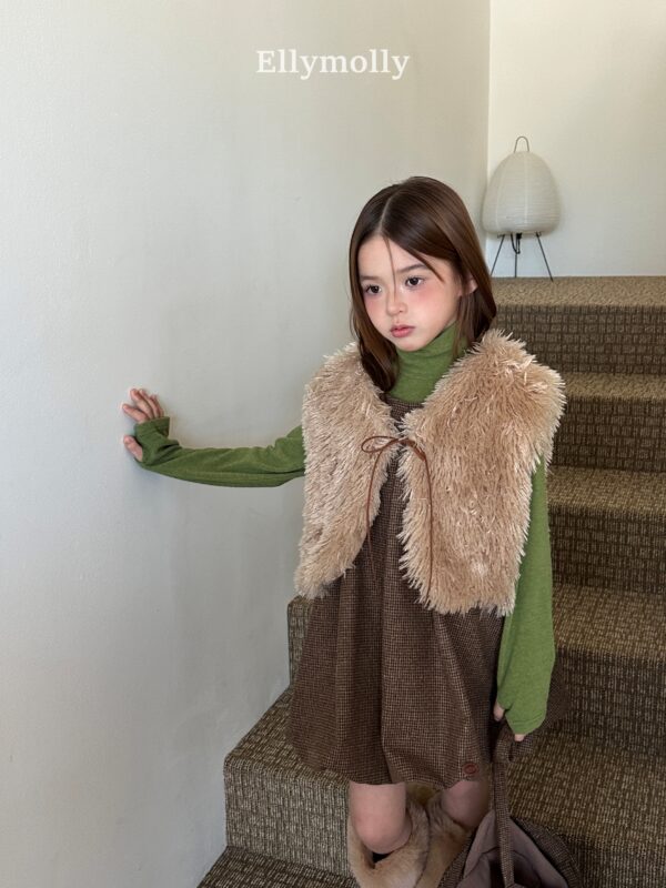 ❄️ 可愛蓬鬆感毛絨保暖背心