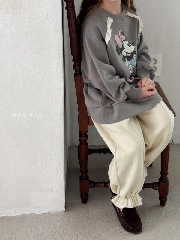 ❄️ 甜美慵懶荷葉邊縮口褲