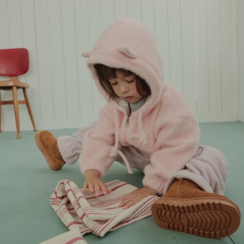 ❄️ 可愛小貓咪毛絨連帽外套