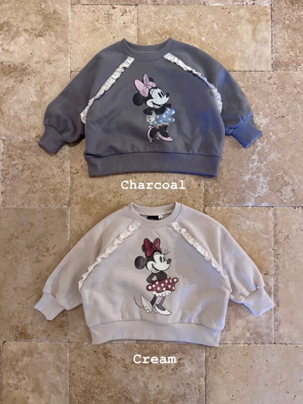 ❄️ 米妮荷葉滾邊大學T