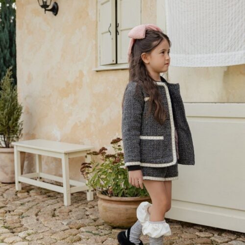 ❄️ 甜美花朵造型針織保暖襪