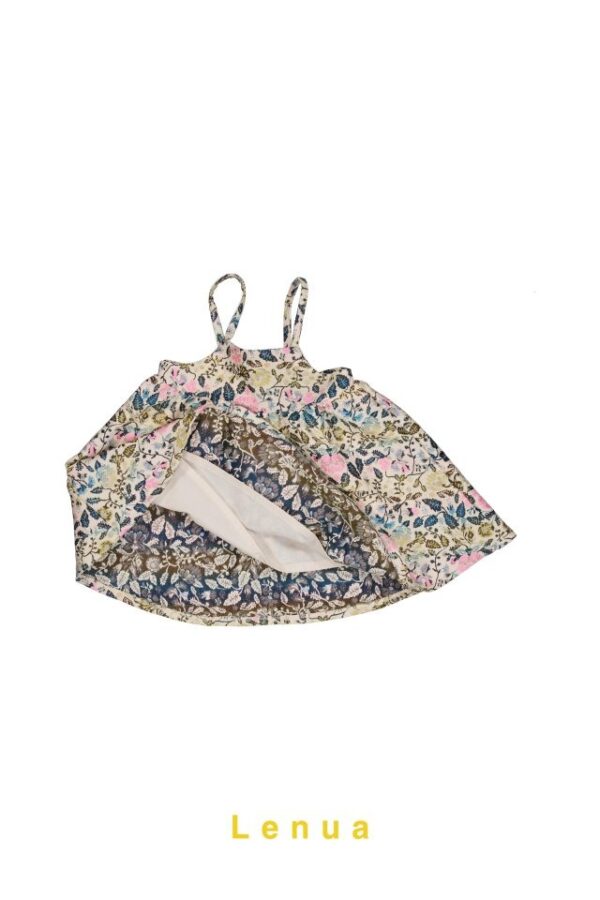 ❄️ 輕柔花語提花印花細肩帶洋裝