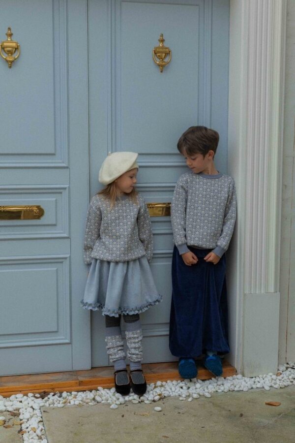 ❄️ 古典提花針織上衣