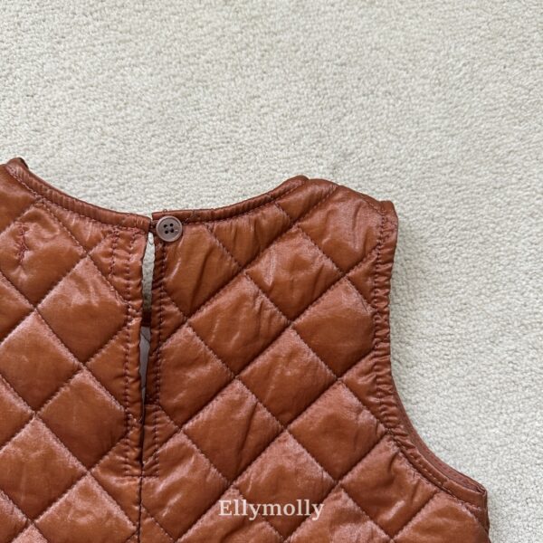 ❄️ 閃耀氣質菱格紋口袋洋裝