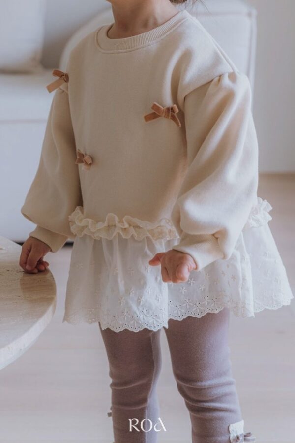 ❄️ 蝴結微光拼接上衣