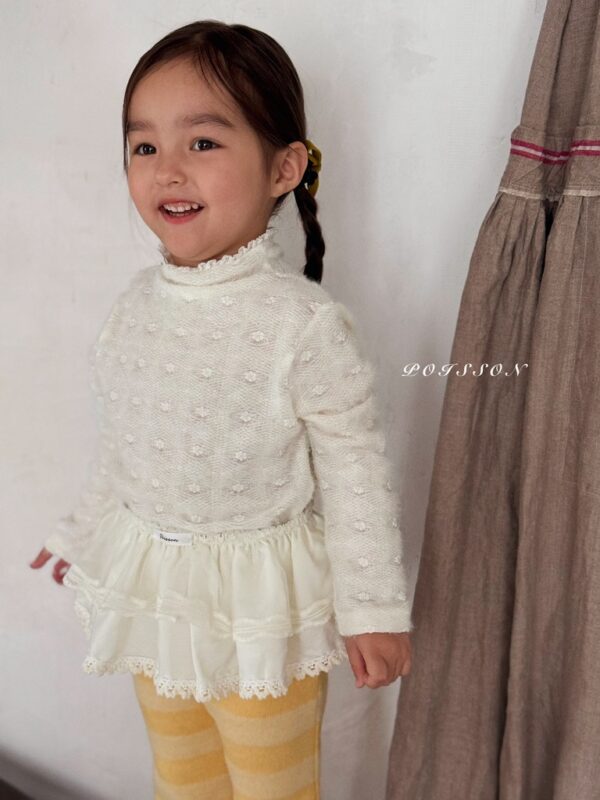 ❄️ 氣質蕾絲拼接半高領打底衣