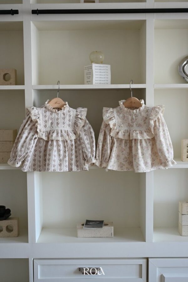 ❄️ 方領荷葉邊襯衫