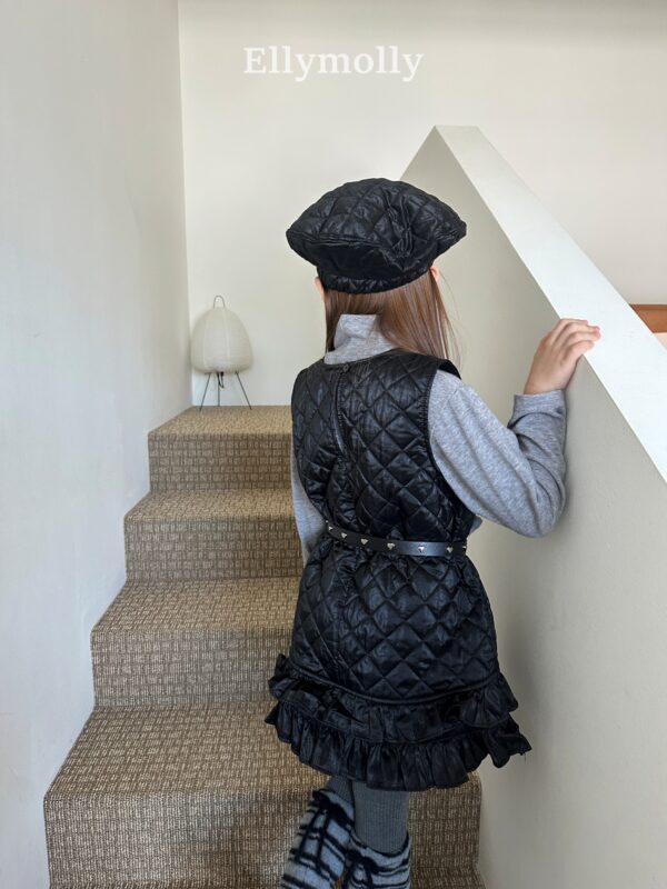 ❄️ 閃耀氣質菱格紋口袋洋裝