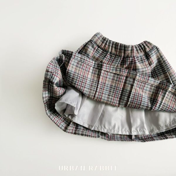 ❄️ 氣質優雅復古格紋裙