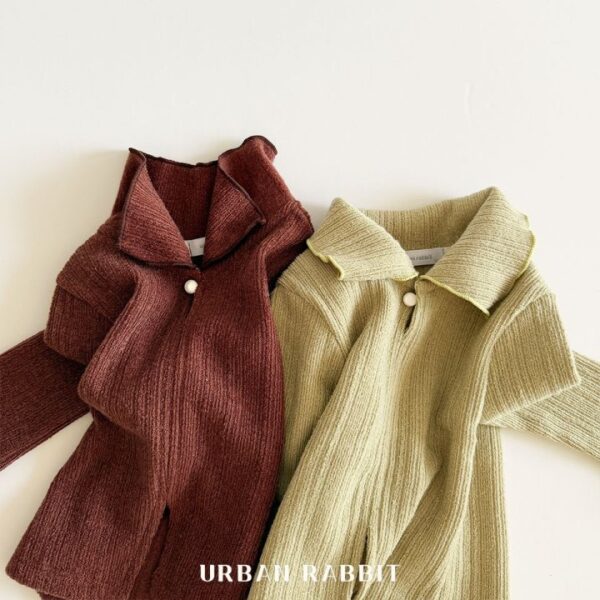 ❄️ 氣質顯瘦鈕扣羅紋打底衣