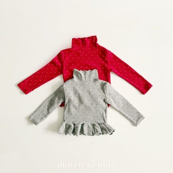 DD33706A-F10B-40F0-BB4E-CF77E10C298F ❄️ 可愛保暖圓點荷葉邊上衣