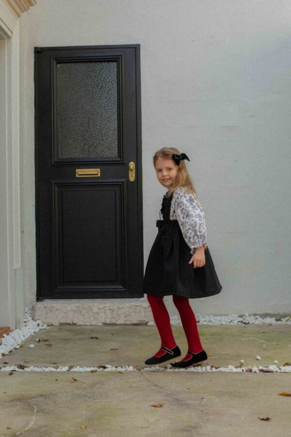 ❄️ 復古花朵荷葉領上衣