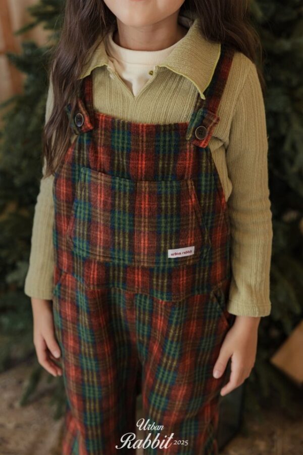 E40A7EC2-56EF-4B49-8BA9-F4EB6E896BF1 ❄️ 可愛學院風保暖格紋吊帶褲