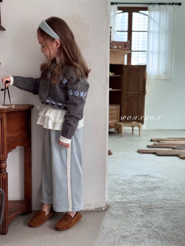 ❄️ 軟糯朦朧色系小花開襟衫