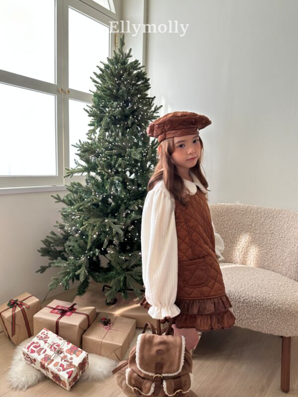 ❄️ 閃耀氣質菱格紋口袋洋裝