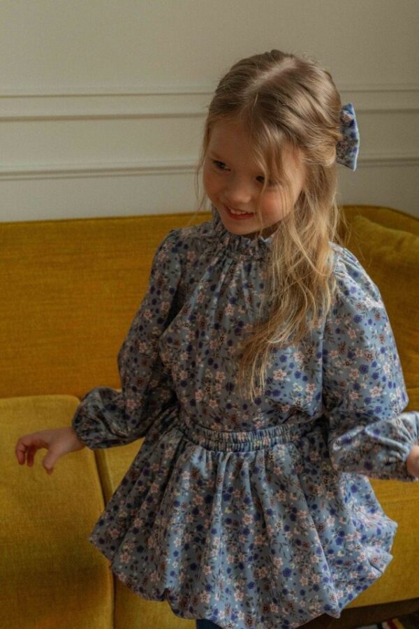 ❄️ 宮廷甜美燈籠袖花朵上衣