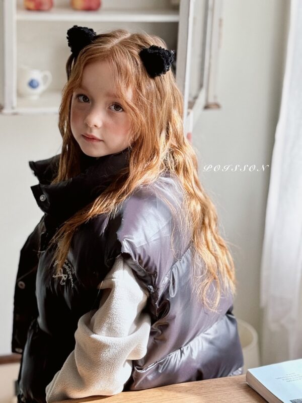 ❄️ 蓬鬆泰迪絨貓咪造型髮夾