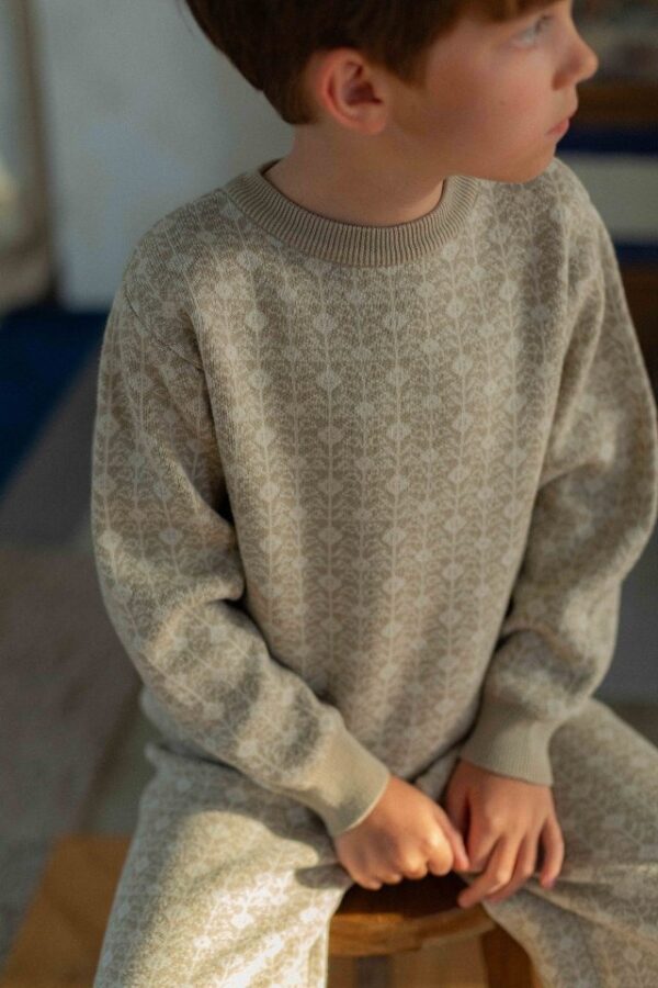 ❄️ 古典提花針織上衣