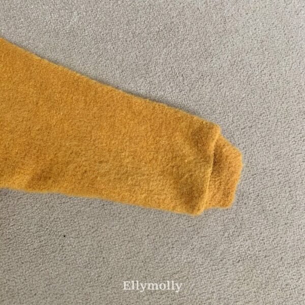 ❄️ 毛絨蝴蝶結針織開襟衫