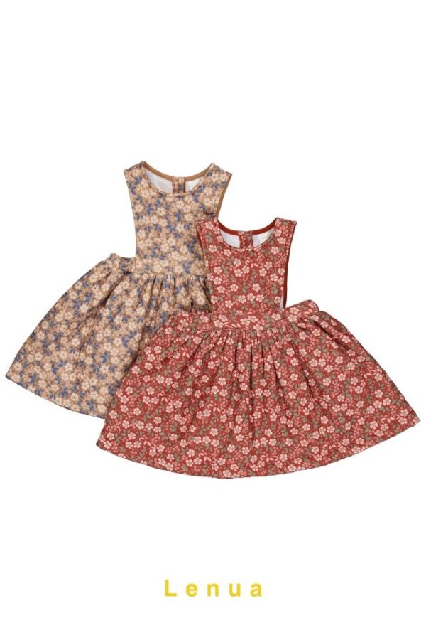 ❄️ 花漾甜心燈芯絨背心洋裝