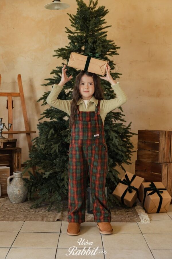 F5E48675-4643-45E7-8DF8-8387C12C8E29 ❄️ 可愛學院風保暖格紋吊帶褲