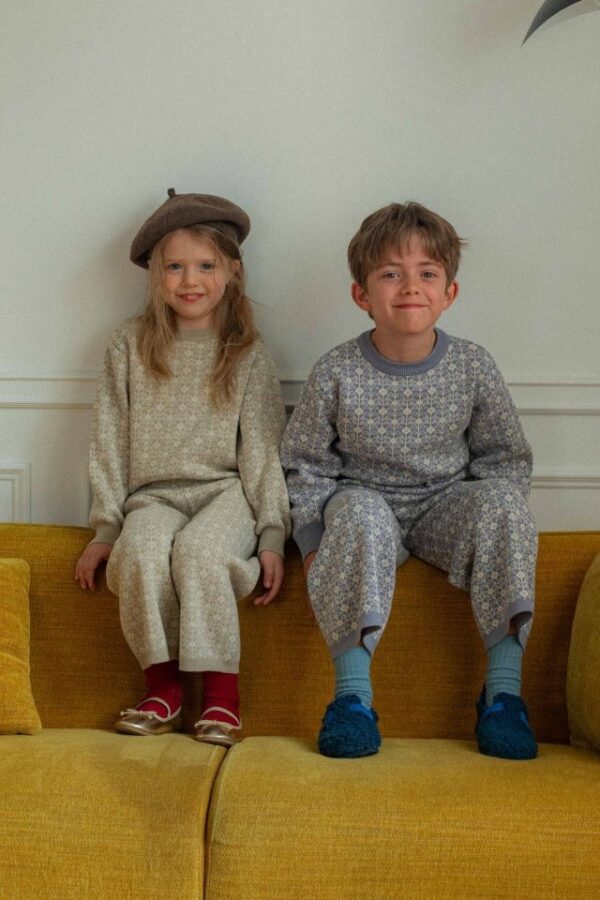 ❄️ 古典提花針織上衣