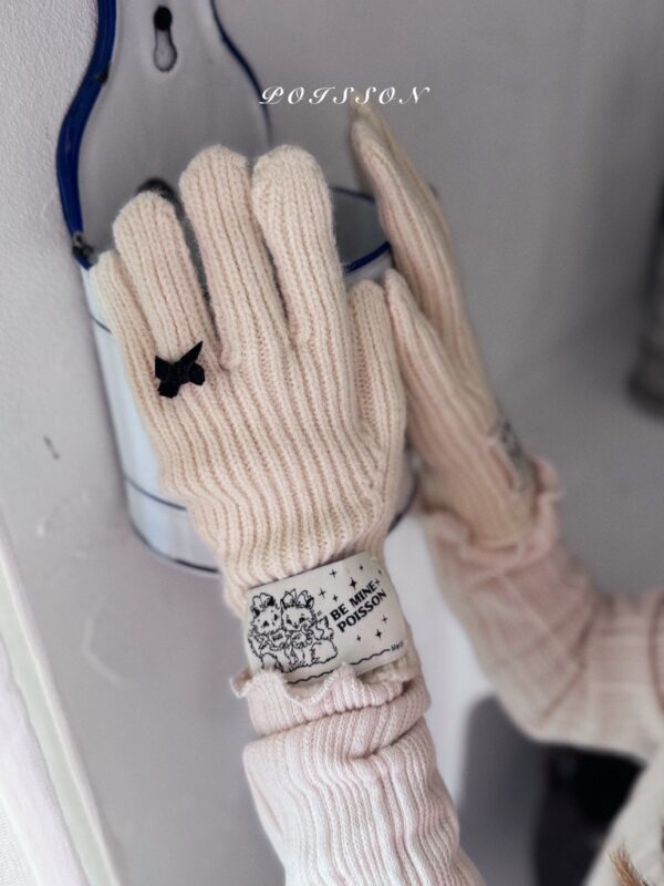 ❄️ 甜美蝴蝶結手套