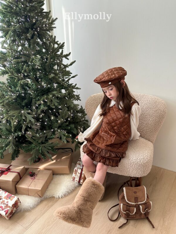 ❄️ 閃耀氣質菱格紋口袋洋裝