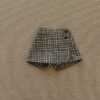 45E11D3F-133C-40FD-8608-F0C7D47F74B3 ❄️ 復古鈕扣格紋褲裙
