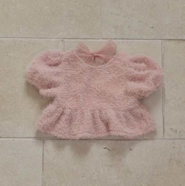 6560D8A6-53C0-42A9-8E1A-F9D2FF80E06F ❄️ 可愛雪花絨泡泡袖上衣