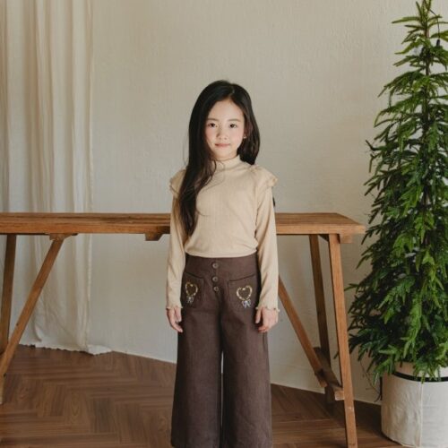 84819D0F-118B-4653-8830-65BDC43E85A2 ❄️ 刺繡口袋長褲