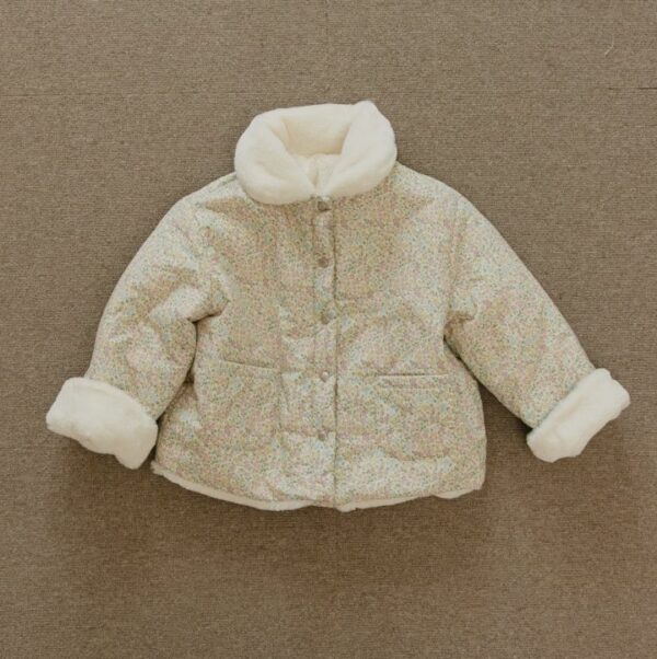 D23F26EA-CF2B-4D63-A311-60136F3A0F4E ❄️ 清新小花雙面穿毛絨外套