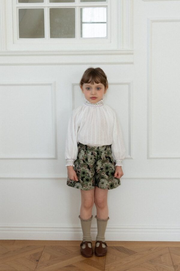 〖預購〗希耶藍影織紋褲