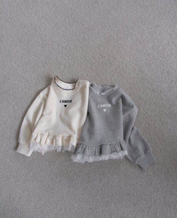 4E78E1FA-3138-47EB-AD72-AAEA59937EFE 〖預購〗甜甜的愛拼接蕾絲上衣