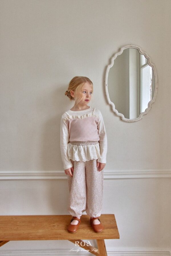 87D8A6D2-776E-42B0-B3B0-5BCA5D175647 〖預購〗拼色柔影蕾上衣