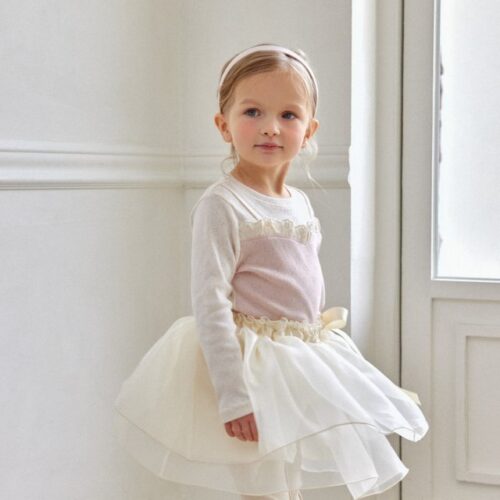 F829EF33-6B23-468C-B6AA-8CF22F369107 〖預購〗輕霧雙層紗裙