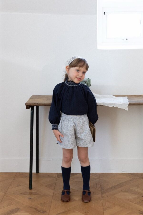 F95FA3D5-57C5-44AD-A3B5-2CA06DBE40B0 〖預購〗希耶藍影織紋褲