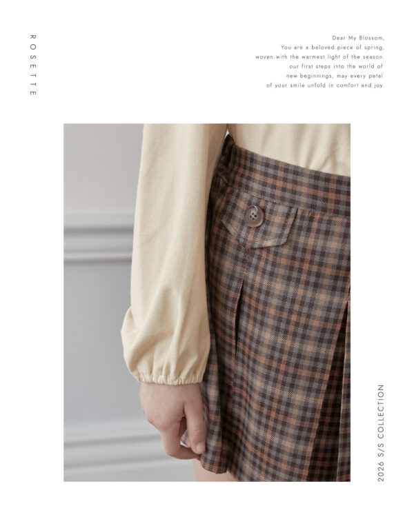 29BE60E6-B0DD-45A4-9C3D-B16D358A5981 〖預購〗Lina 晨間微光經典格紋百褶褲裙