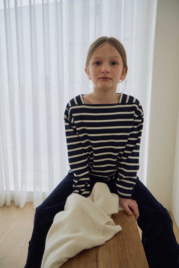 576B955F-607C-49F3-A8D1-F66AF80C6A02 〖預購〗歲月水洗經典橫條紋上衣