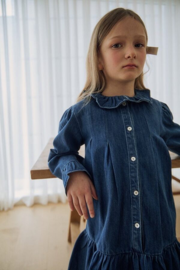 59C75485-E84F-4BF7-9668-DA470F25AA44 〖預購〗Lily 拾光質感水洗丹寧連身裙