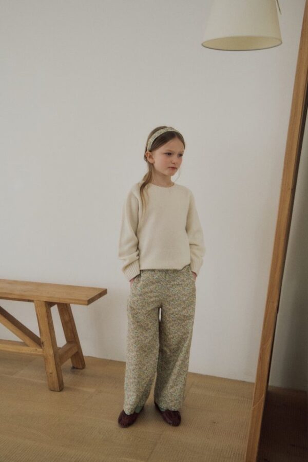 799E82AA-0571-4C0C-B430-FED83D8026F9 〖預購〗Koi 花綻碎花滿版質感長褲