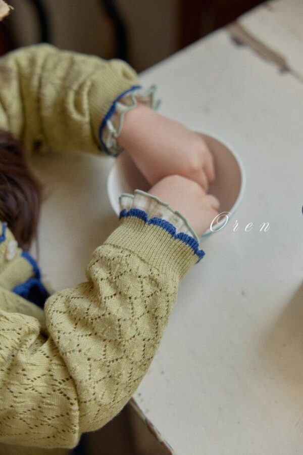 7AC21C19-21D5-4798-9DAA-5F072C5374CB 〖預購〗Amélie 扇形針織開襟衫