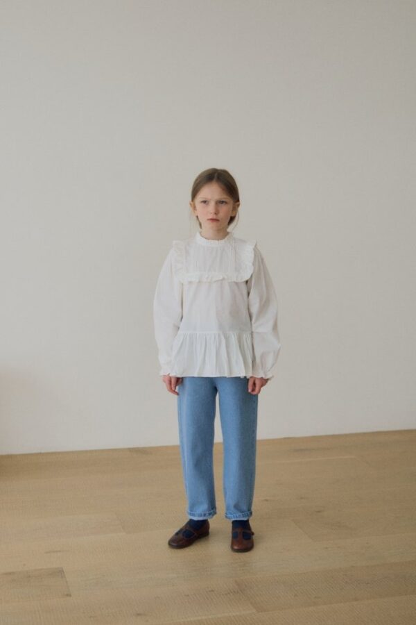 829D056E-C665-407A-885B-BD70FA96A624 〖預購〗經典恆藍翻摺邊質感牛仔褲